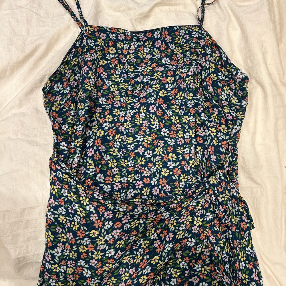 Altar’d State Floral Spaghetti Strap Wrap Dress